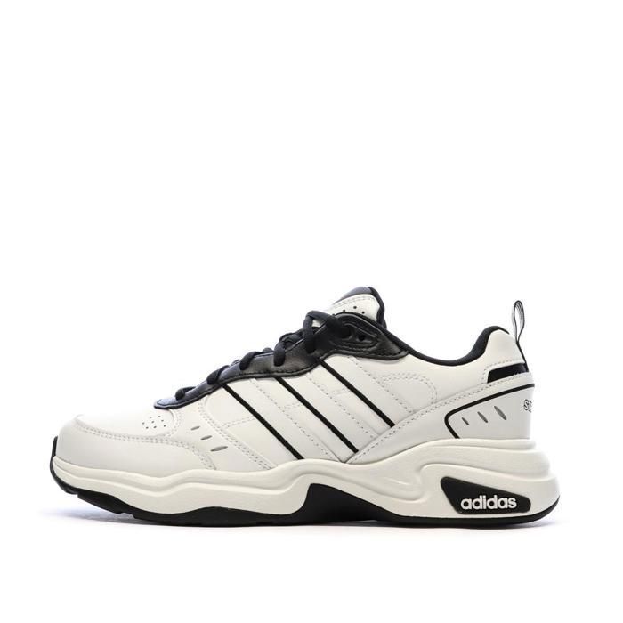 Adidas Baskets Blanches/Noires Homme Adidas Strutters