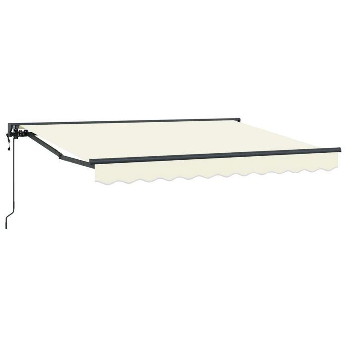 Store - store banne Vidaxl Auvent rétractable électrique Crème 25 x 2 m