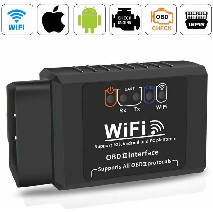 OBD2 Valise Diagnostic Auto Diagnostic Voiture Prise WiFi OBD Adaptateur Scanner Code de Défaut Multimarque elm327 OBD2 Valise Diagnostic Auto Diagnostic Voiture Prise WiFi OBD Adaptateur Scanner Code de Défaut Multimarque elm327