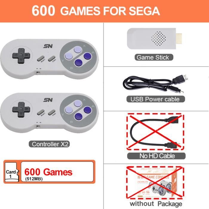 Console De Jeu Rétro Sans Fil M8 PRO - 64 Go, 20 000+ Jeux Intégrés, Sortie HDMI 4K, 2 Manettes Sans Fil 2.4G, Plug And Play Pour TV