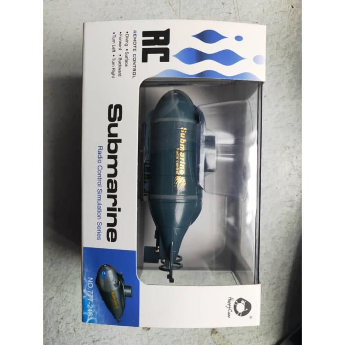 VGEBY Mini Sous-marin Télécommandé – Modèle étanche Avec Charge USB (Bleu)