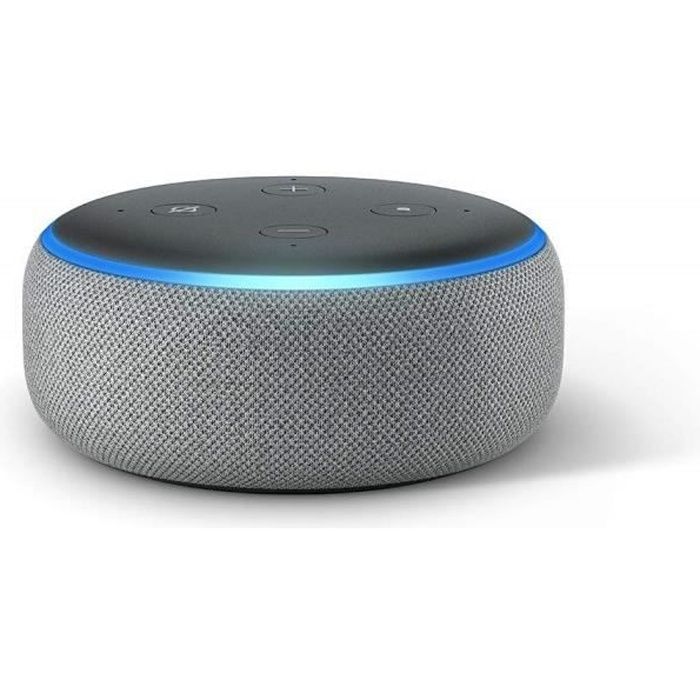 Assistant vocal  Echo DOT 3ème génération avec Alexa - Couleur:  Heather Grey - Cdiscount TV Son Photo