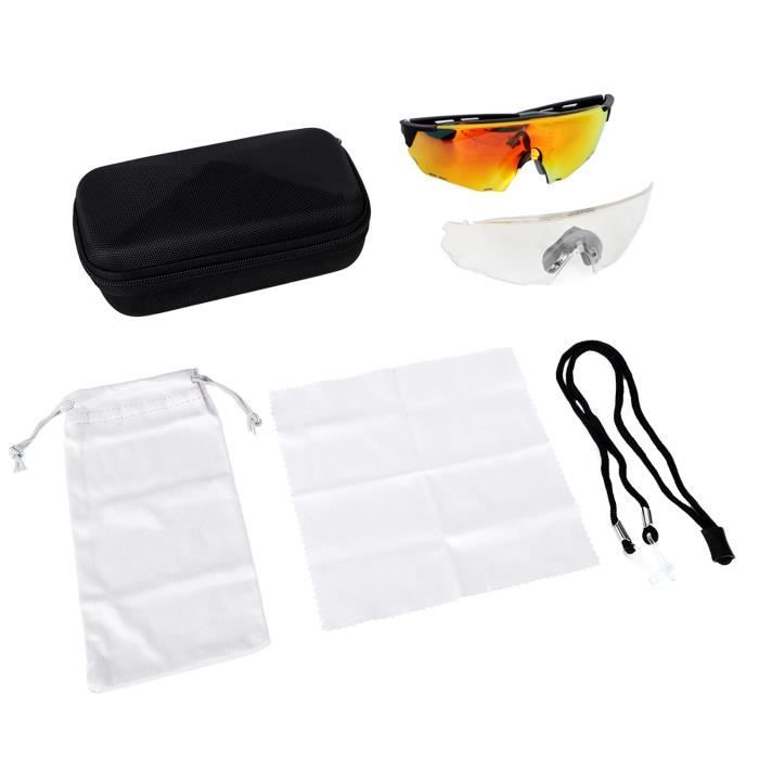 Lunettes VTT Legeres Confort Lunettes De Vélo KAPVOE Polarisées - Protection UV400 - Légeres 28g - Branches Ventilées - Pour Cyclisme, VTT, Running Lunettes Vtt Légères