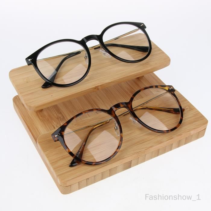 Présentoir à Lunettes Étui à Lunettes - Boîte De Rangement Avec 18 Compartiments Verrouillable Rangement Lunettes
