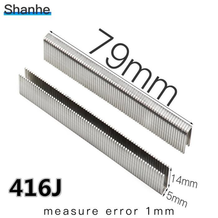50 Clous En U Pour Clôture Jardin - Acier, Pointes Biseautées - Pour Fixer Filets, Grillages, Bâches - Taille 2,5 X 1,3 X 0,2 Cm