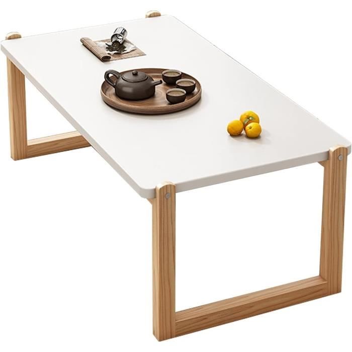 Table De Méditation Japonaise Pliable Paulownia Brun S 70x34.5x28cm - Table Basse Autel Salon