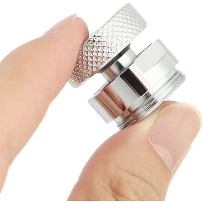 Adaptateur De Pommeau De Douche Pivotant 360° – Connecteur G1/2 Doré – Réglable En Hauteur Et Angle – Acier Inoxydable