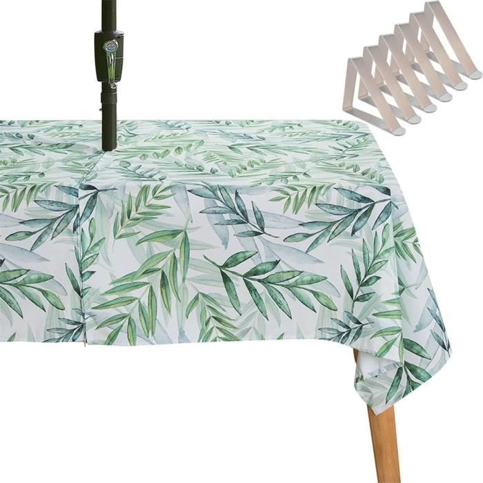 Nappe De Jardin Avec Trou Central Pour Parasol - Hope Textiles - Lavable Machine - Pour Table Extérieure