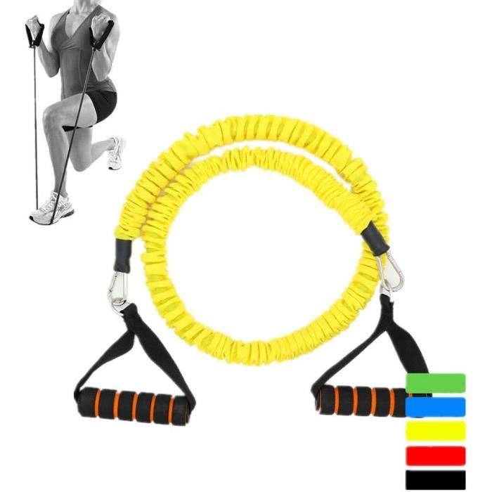 Set De 3 Bandes Élastiques Musculation Avec Poignées, Ancrage Porte & Housse – Latex Naturel 8-65 Lbs – Entraînement Complet Corps