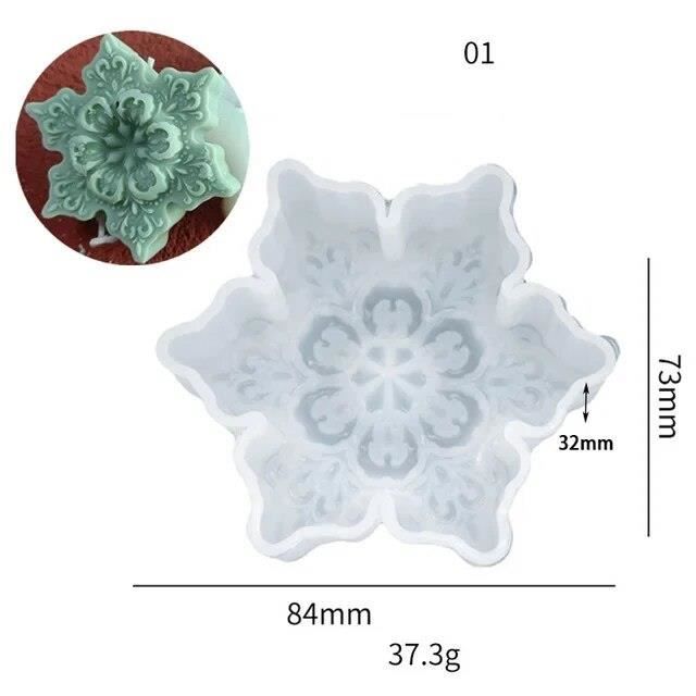 MOULE A MODELER,1--Porte bougie en résine 3D, moules en Silicone