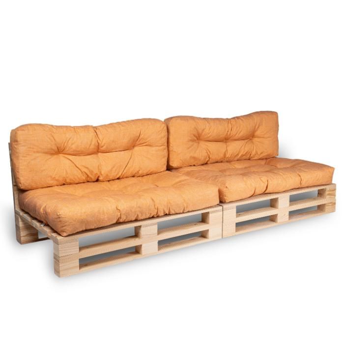 Coussin Palette - LOT X2 - Bananair - Orange Fabriqué en France Coussin Palette - LOT X2 - Bananair - Orange Fabriqué en France