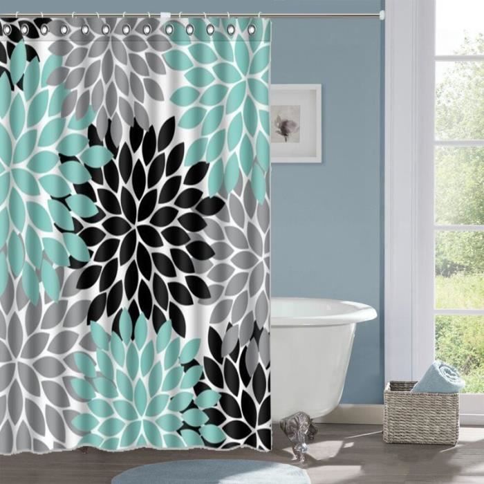 Rideau De Douche Pour Salle De Bain Résistant à Leau Style