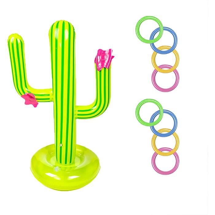 Spldsun Jeu De Lancer De Cactus Gonflable – 10 Pièces, Piscine Et Plage, Fête Mexicaine, Enfants Et Adultes