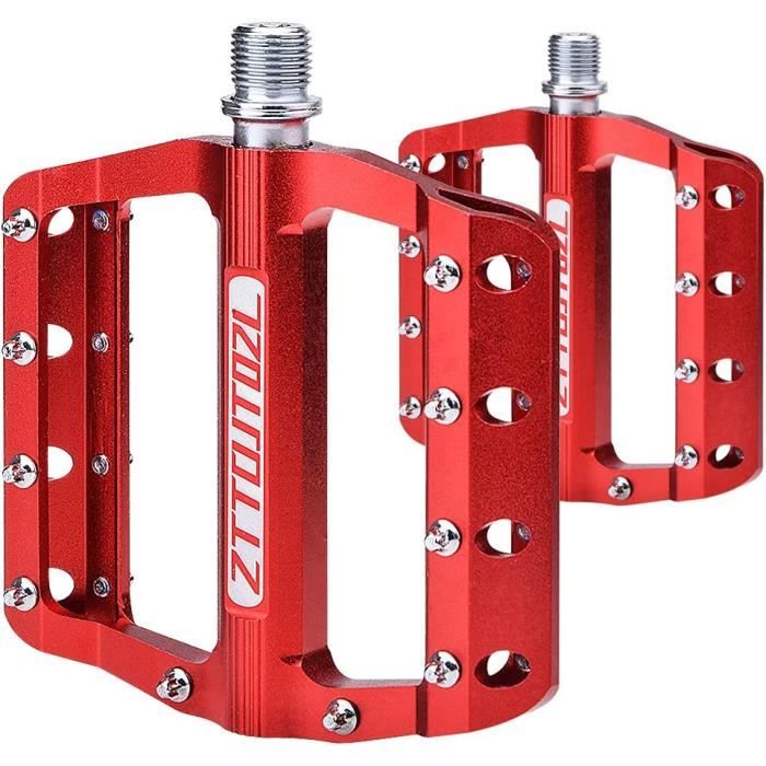 Pédales De Vélo VTT En Aluminium – Durables, Roulements Scellés, Axe 98x62mm (Sans Marque)