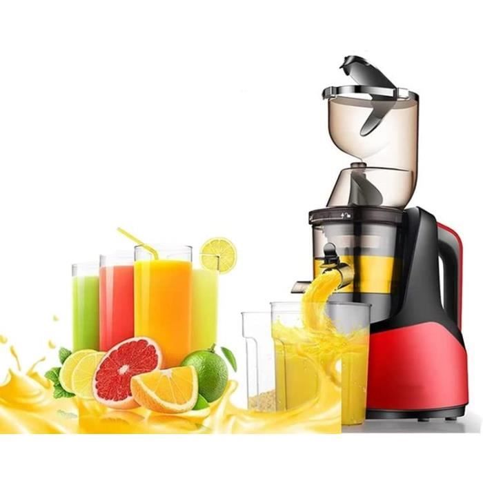 Extracteur De Jus Neblar Rouge - Presse à Froid Fruits Et Légumes - Modèle Néblar1