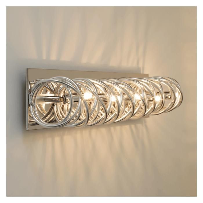 Longue lampe chromée très design 62 cm - Memphis