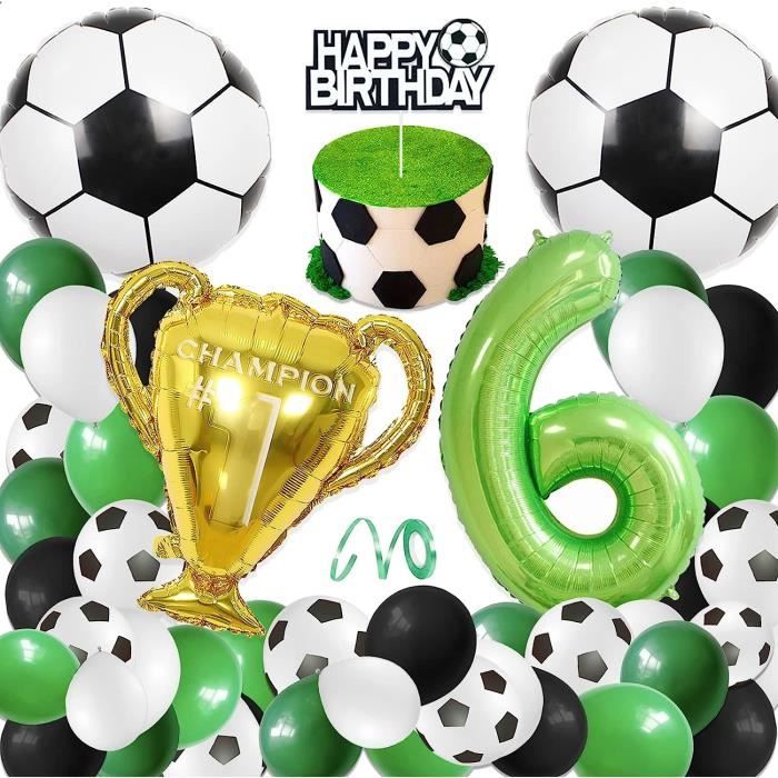 Deco Anniversaire Espace Garçon 6 Ans - Kit Ballons Aluminium Astronaute Fusée Avec Bannière Happy Birthday - Thème Spatial Complet
