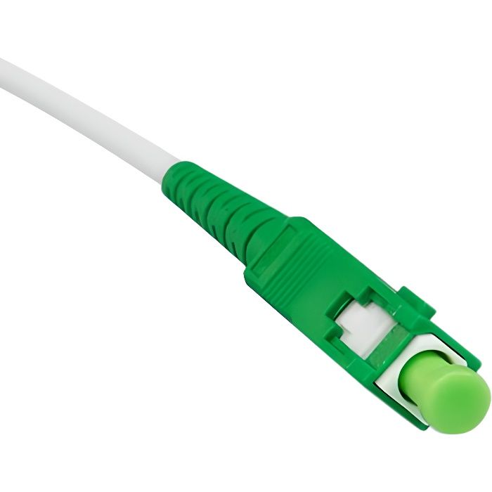 Câble Fibre Optique Orange SFR Bouygues - 25m - Rallonge/Jarretiere Fibre Optique - SC APC vers SC APC - Garantie 10 Ans