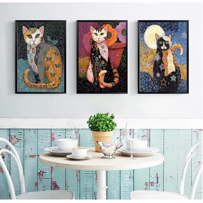 Ensemble d'art mural sur toile aquarelle, 11 pièces, animaux