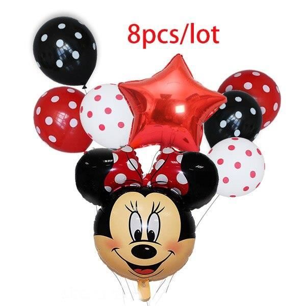 Fetes Occasions Speciales Articles De Fete Ballons Disney Minnie Mouse Joyeux Anniversaire 18 Ballon Feuille Tours Gratuit P P
