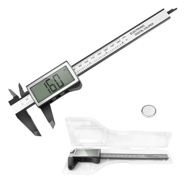 Jauge de micromètre de mesure électronique à étrier numérique 0-6 "avec