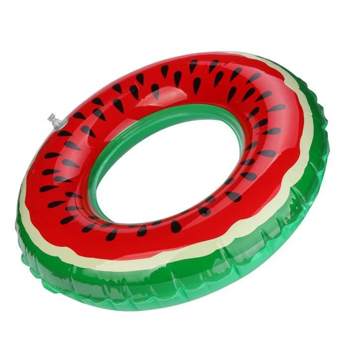 2 Anneaux Gonflables Pastèque TSHAOUN - Diamètre 53cm, Pour Piscine Ou Plage