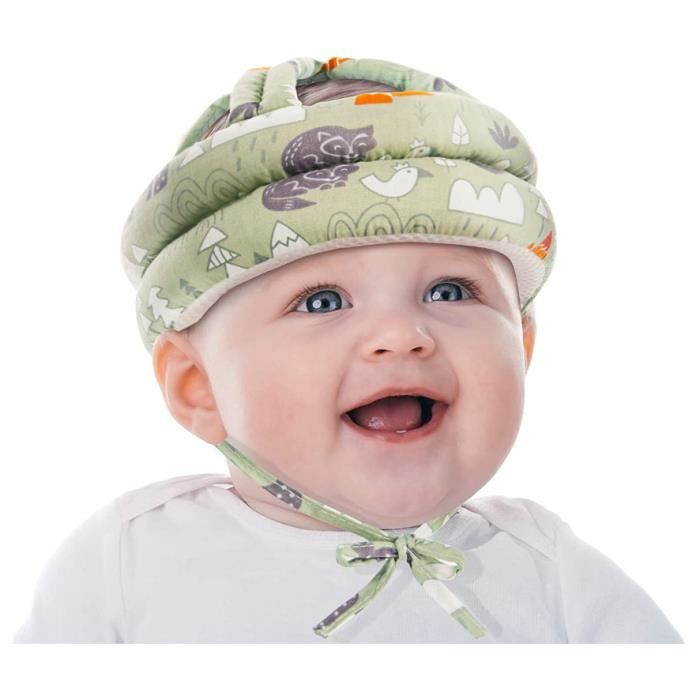 Casque de sécurité en coton pour nourrissons et tout-petits, chapeau de Protection de la tête pour bébés et enfants, pour la marche et le bébé rampant, apprendre à marcher, casque Crash Casque de sécurité en coton pour nourrissons et tout-petits, chapeau de Protection de la tête pour bébés et enfants, pour la marche et le bébé rampant, apprendre à marcher, casque Crash