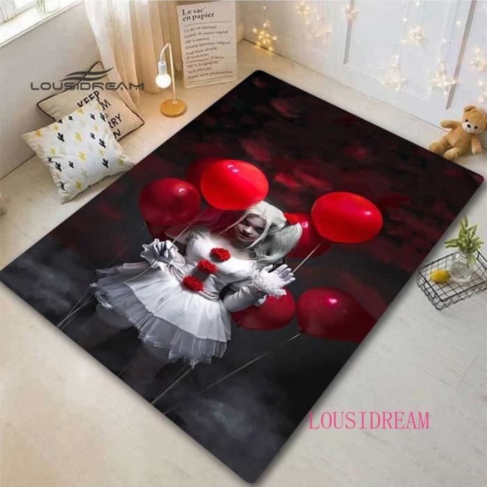 Tapis Halloween 3D Effrayant - Décoration Sol Avec Clown Dans égouts - Amusant Pour Fête Et Maison - 3