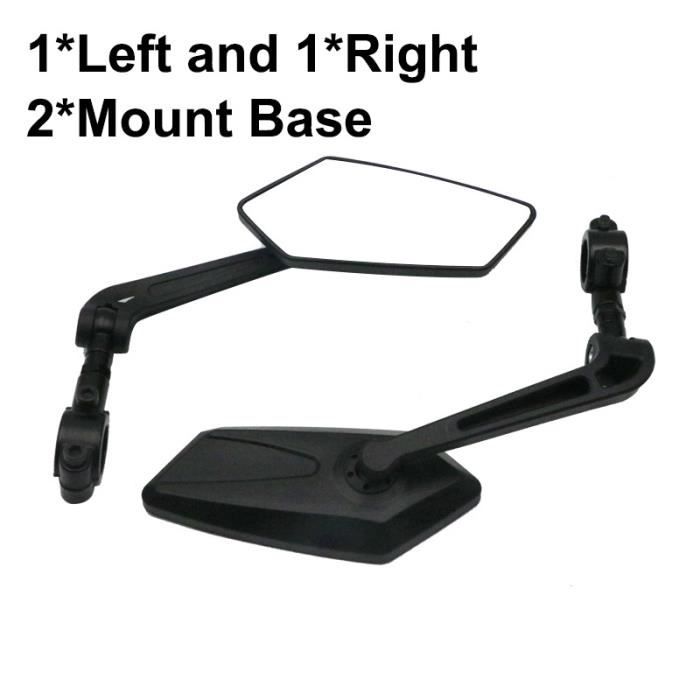2 Rétroviseurs Moto Chromés Larme - Filetage 8mm/10mm, Universels
