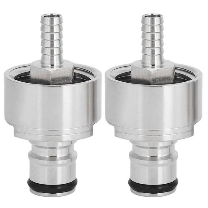 Capuchon De Carbonatation 5/16 Avec Connecteur à Bille – Pour Mini Fûts De Bière, En PBT Et Acier Inoxydable