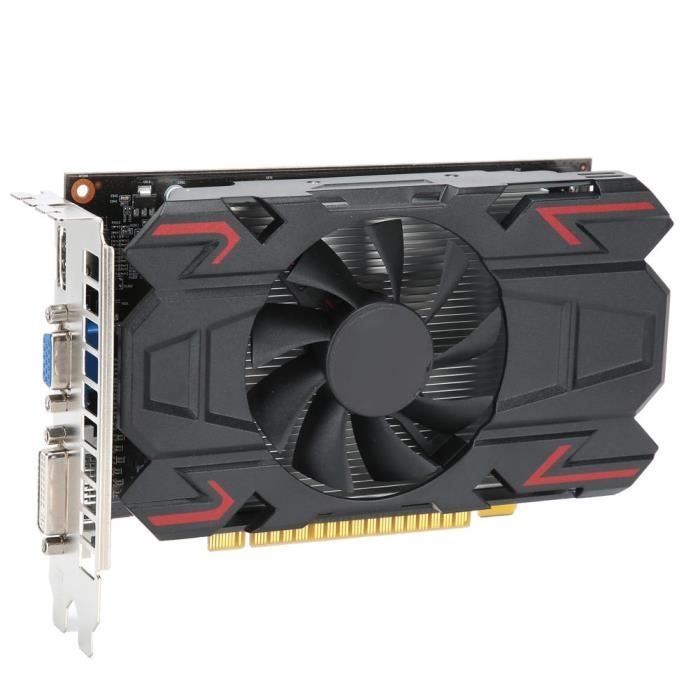Akozon carte graphique 128 bits Carte graphique Ordinateur de bureau Accessoires réseau ATI HD6770 4GB 128Bit DDR5 650MHz