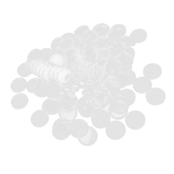 Monnaie De Paris Rangement 40 Capsules Pour Pièces De Monnaie – Diamètre Intérieur 40 Mm, Protection Transparente Anti-rayures Capsules Pour Euros Commémoratifs