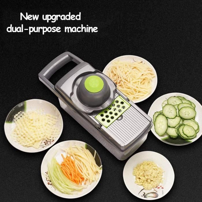 Mandoline De Cuisine 16 En 1 Inovia EasyCoup' - 7 Lames Interchangeables, Coupe Légumes