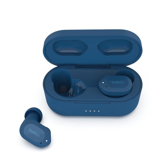 Casque - BELKIN - Soundf Play - True Wireless - Annulation de bruit - Intra-auriculaire - Bleu