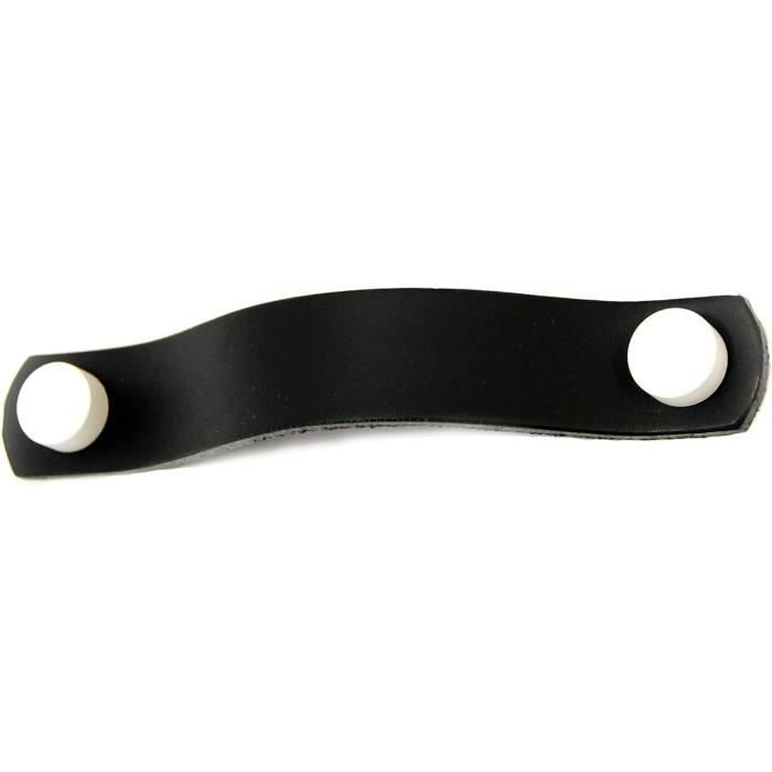 Poignée De Meuble En Cuir Plat Série Skin - Poignée Bouton En Cuir