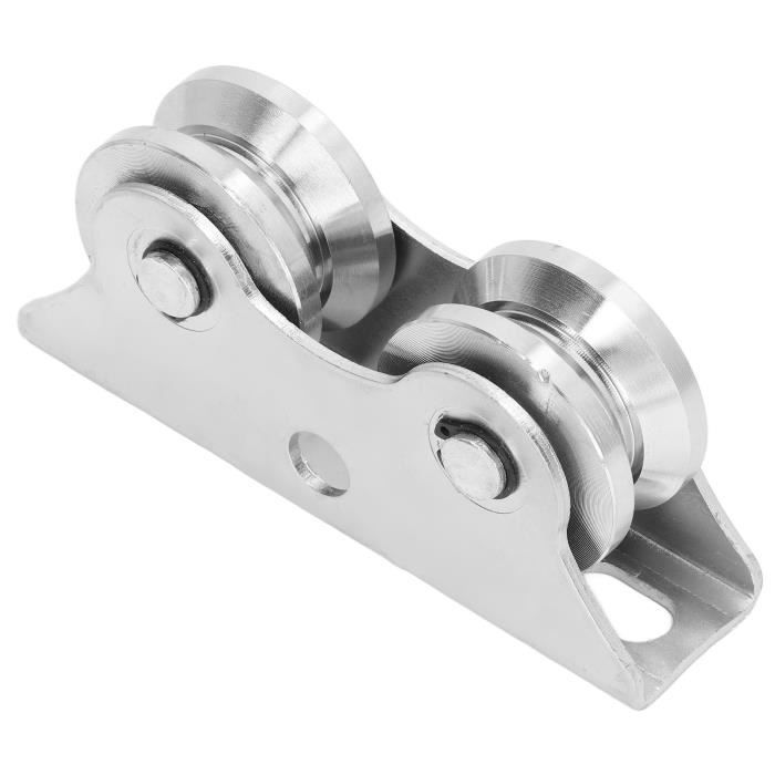 Roue à Rainure En V En Acier Inoxydable - Poulie Pour Porte Coulissante, Rail Guidage Ou Machines Industrielles
