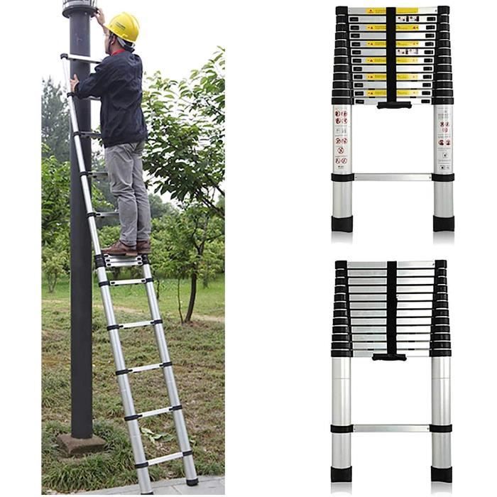 Escabeau Pliant 3 Marches En Fer – Robuste Et Portable – Charge 250kg – Idéal Garage/Atelier