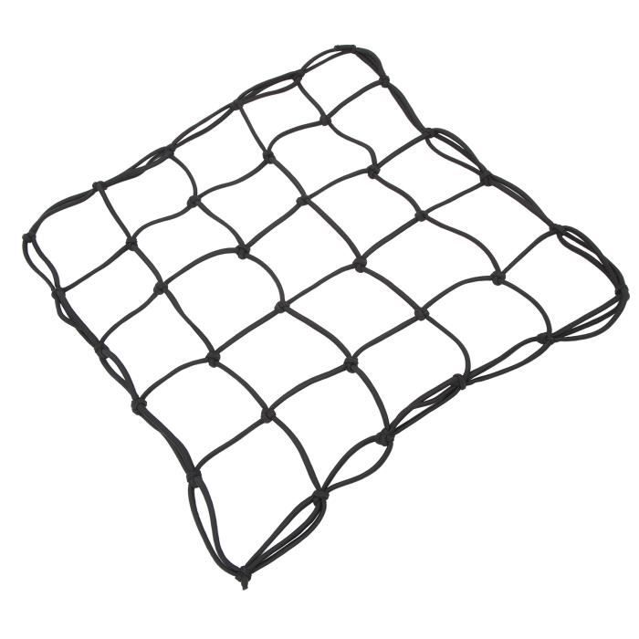 Filet De Chargement Moto élastique - Fixation Solide Pour Bagages, Casque Et équipement Sur Scooter, Vélo Ou Motoneige - 30x30 Cm