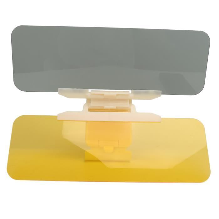 Pare-soleil Voiture 2 En 1 Réglable Multi-angle - Anti-éblouissement Jour & Nuit, Protection UV, Pour Conduite Plus Sûre