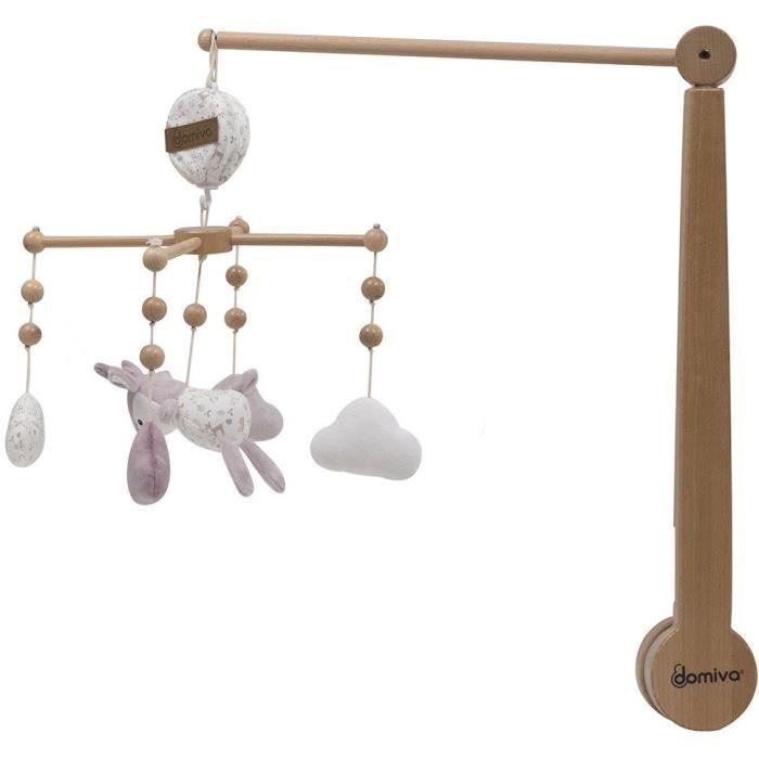 Mobile musical pour bébé - DOMIVA - Lilas - 40 cm - Forêt enchantée - Boîte à musique