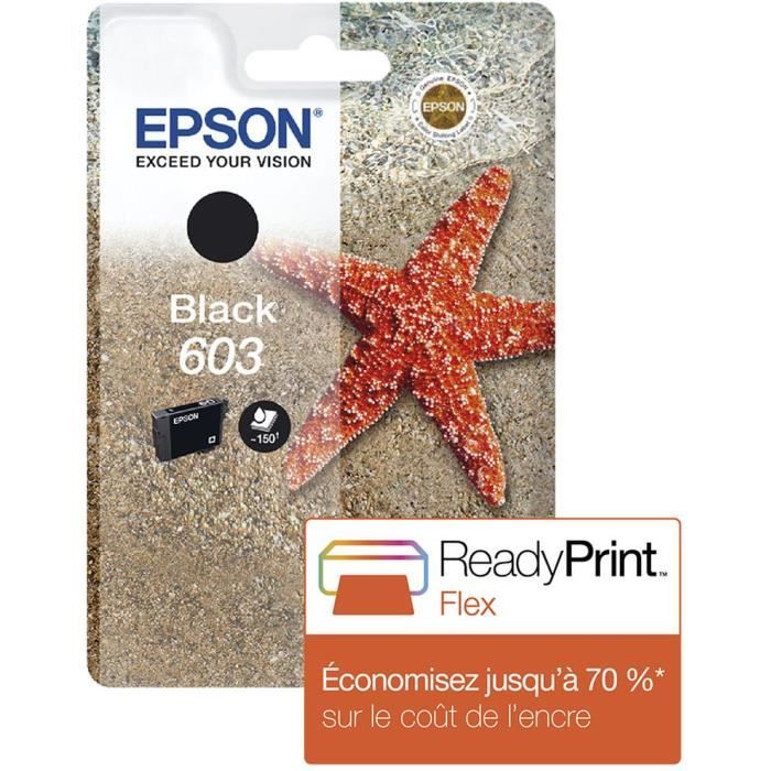 EPSON Cartouche dencre 603 noir - Etoile de mer (C13T03U14010)