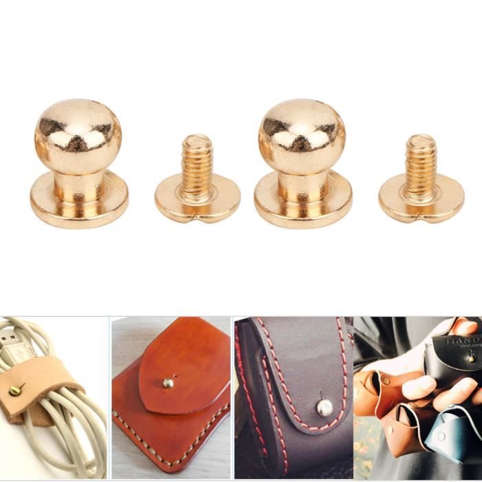 50 rivets cuivre tête ronde 5x20mm 20 pieces remache cobre cabeza redonda