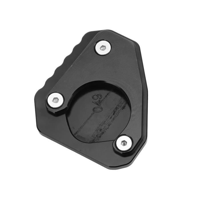 Plaque Extension Pour Béquille De Moto - Coussin En Alliage Aluminium Anti-Enfoncement Pour Sol Meuble (Noir)