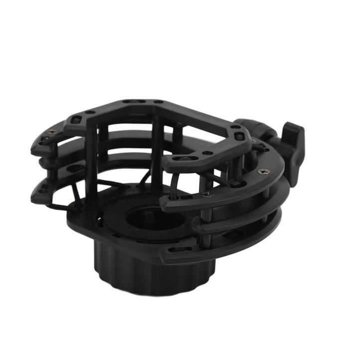 Support Antichoc Universel Pour Micro à Condensateur (48-54mm) - Fixation 8 Points, Inclut Adaptateur 3/8'' à 5/8''