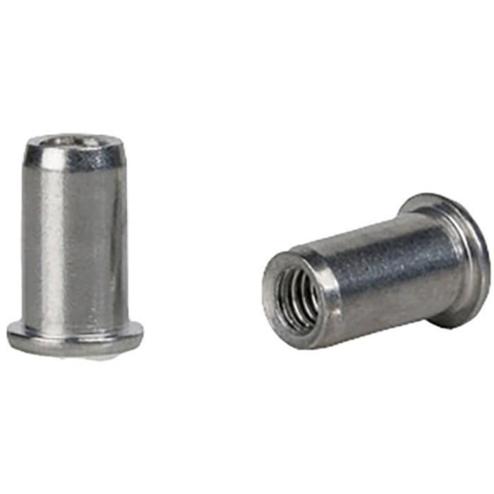 Attaches Câble Métallique à Sertir - Acier Inox 316, Filetage à Droite - Tailles 2 à 10 Mm (ex: 6mm 2 Pièces)