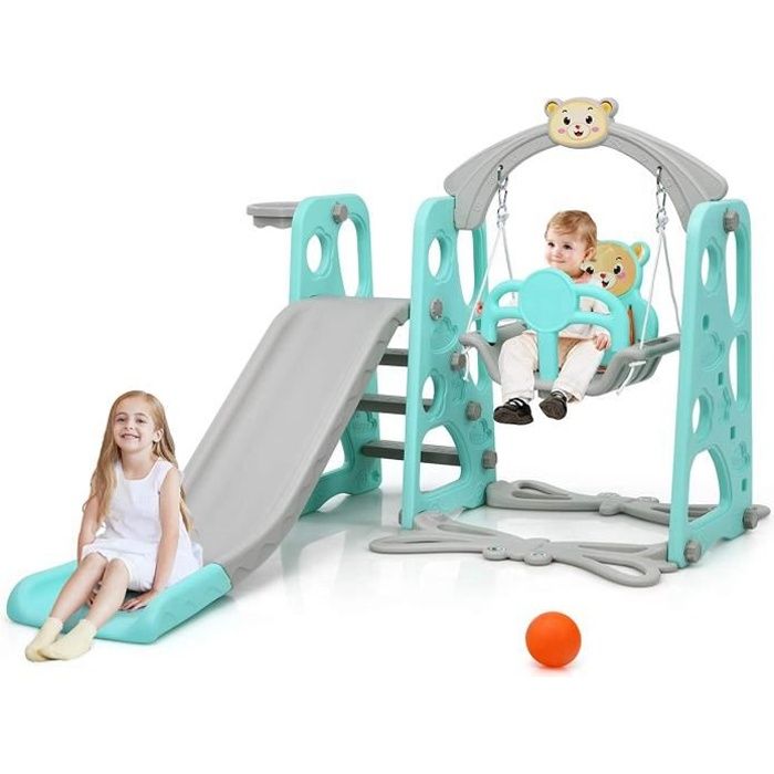 Goplus Toboggan Pour Enfants Aire De Jeux 3 En 1 Toboggan Avec Echelle Panier De Basket Balle Comprise Et Balancoire Vert Cdiscount Jeux Jouets Goplus Toboggan Pour Enfants Aire De Jeux 3 En 1 Toboggan Avec Echelle Panier De Basket Balle Comprise Et Balancoire Vert Cdiscount Jeux Jouets