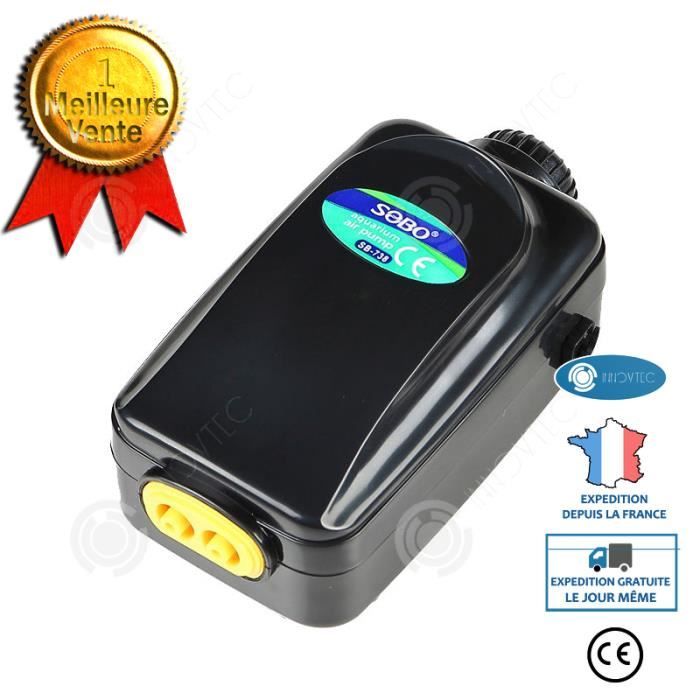 Meilleurs prix pour INN® Pompe à air d'aquarium Pompe à air noire Pompe à air d'aquarium d'aquarium Sous-marine Oxygénation colorée Pompe à air