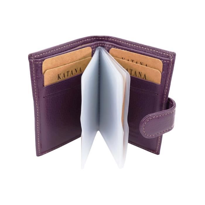 Porte-cartes De Crédit En Cuir Véritable Brunhide - Couleur Magenta - Neuf Dans Sa Boîte - Plusieurs Compartiments