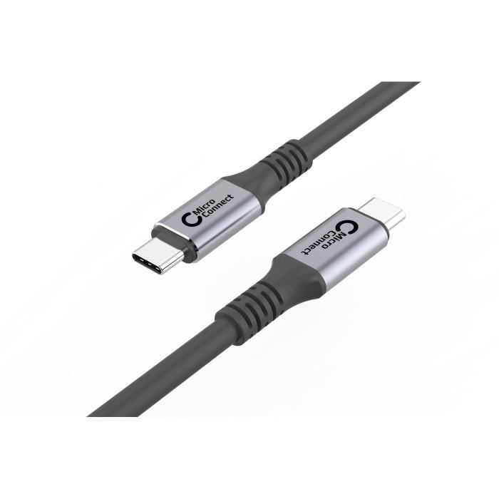 Câble USB - MICRO CONNECT - USB 3.2 Gen 2 - 2 m - USB C Mâle - Débit 20000 Mbit/s