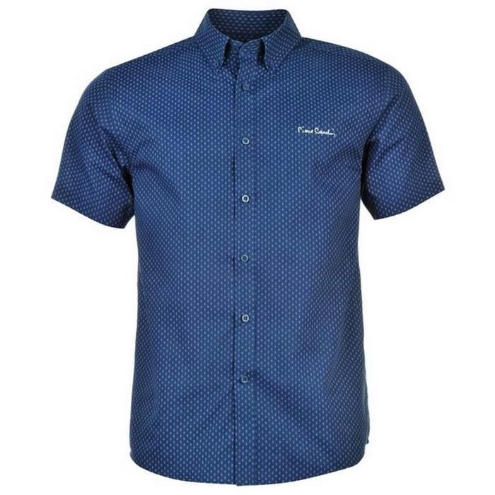 Chemise En Jean Bleu Pierre Cardin Taille XL – Broderie Logo, Manches Courtes – Occasion Très Bon état